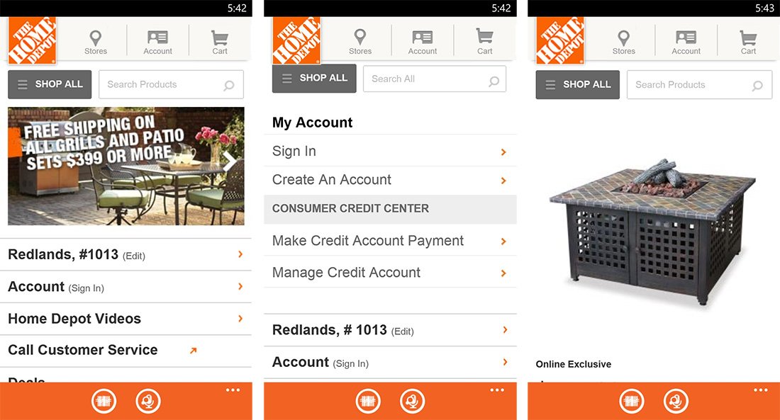 The Home Depot app for Windows Phone update with voice search and more